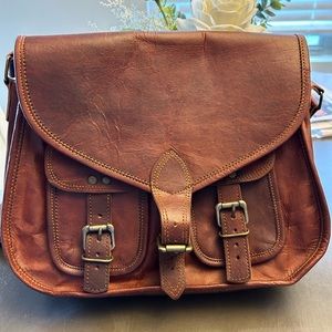 Genuine Leather Komals Passion Leather Collection Crossbody messenger bag
